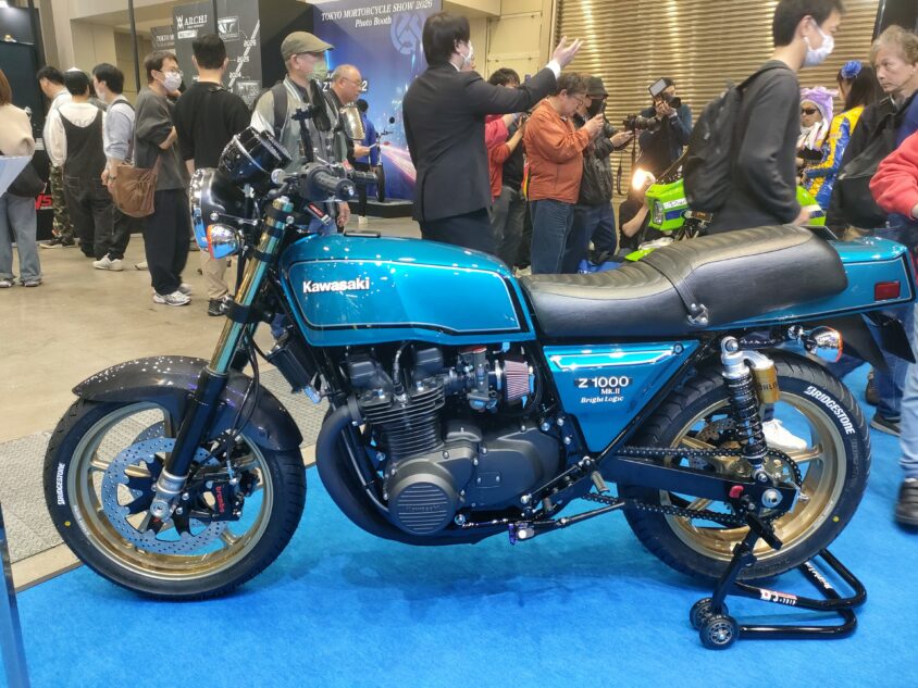 東京モーターサイクルショーに展示されたカワサキ Z1000 Mk.IIのカスタム車（2026年）
